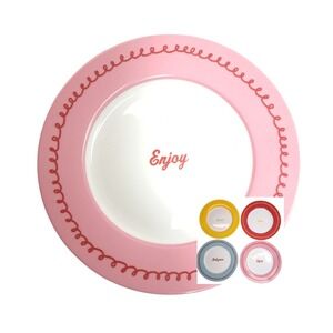 Set‎ of 4 Cake Boss Dessert Plates Multicolor Sweet, Delicious, Cake, Enjoy